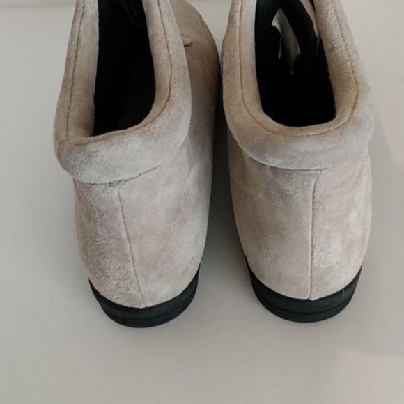 Beacon Suede Embroidered Booties – Taupe – Anti-Shock – W 8.5 - Picture 4 of 12